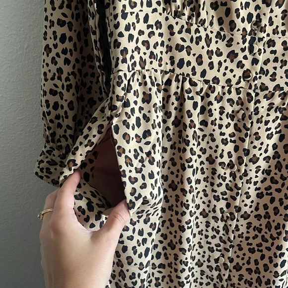 J.Crew Leopard Print Midi Dress - Picture 7 of 8